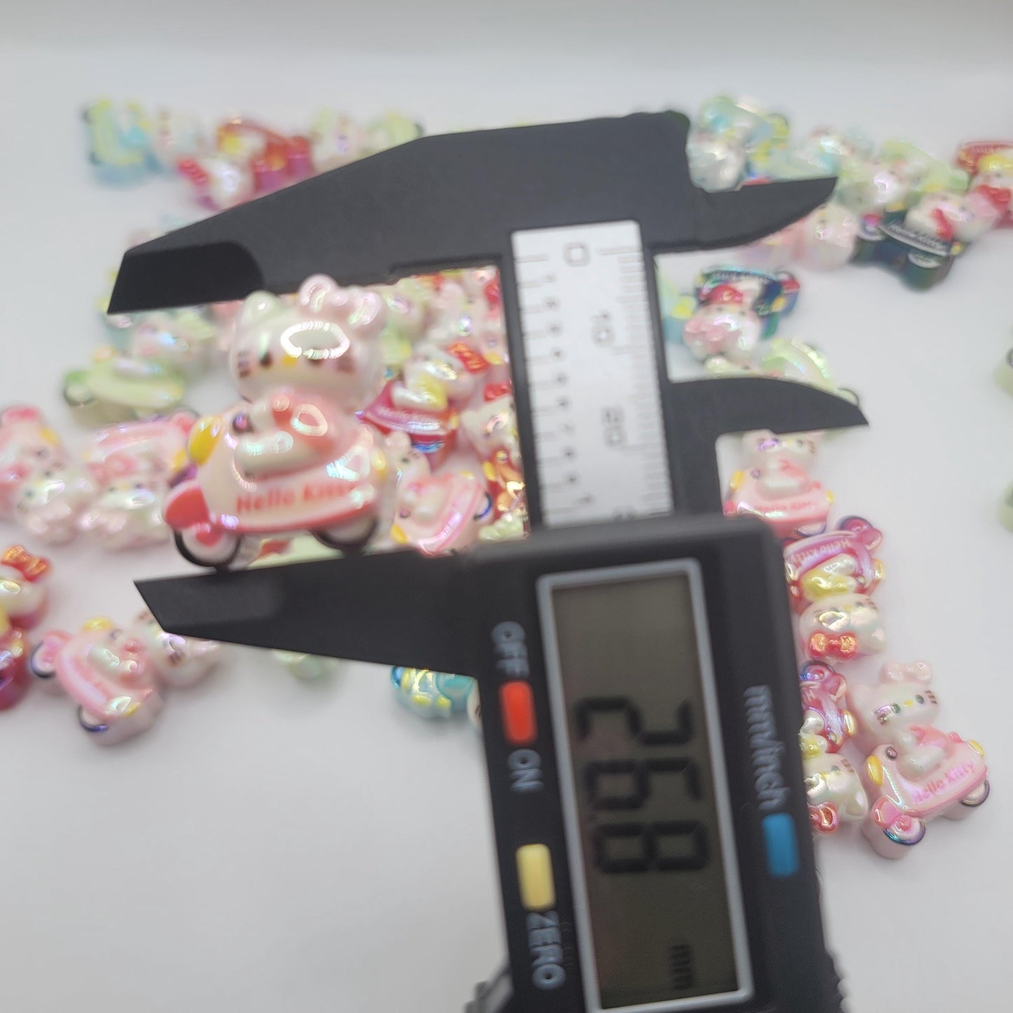 HK riding moped/scooter bead 5 pieces mixed