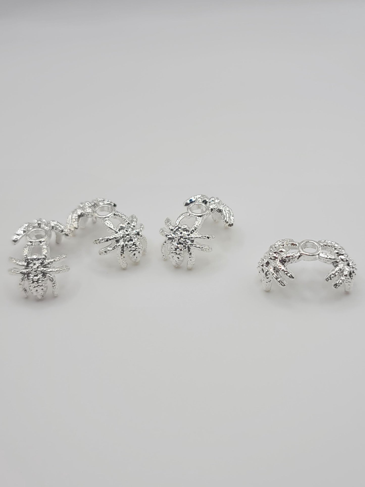 16mm Spider bead caps, metal alloy gold,silver, gunmetal