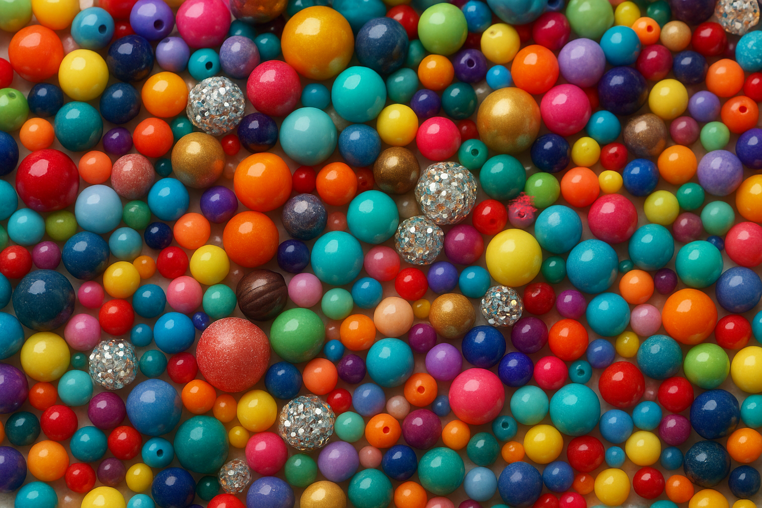 Bubblegum style Beads