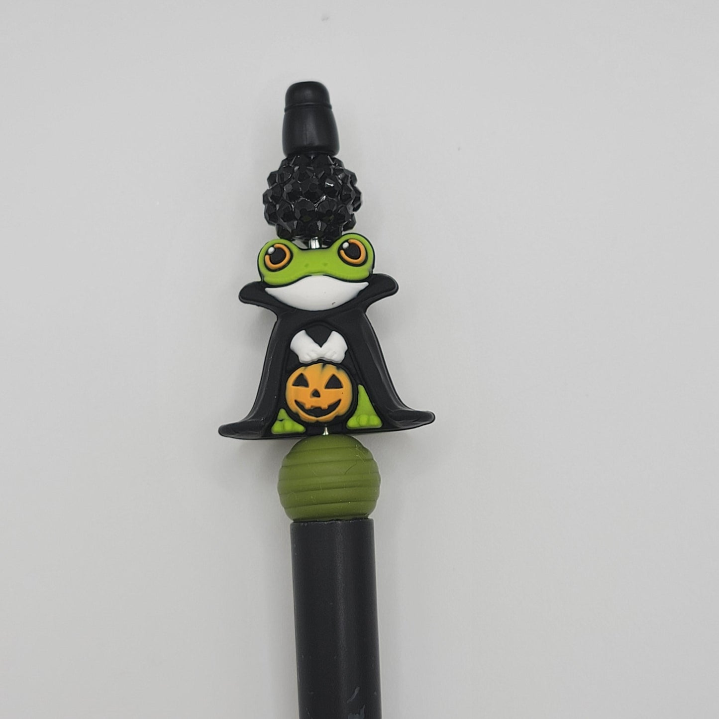 Halloween Caped frog silicone focal, 2pack