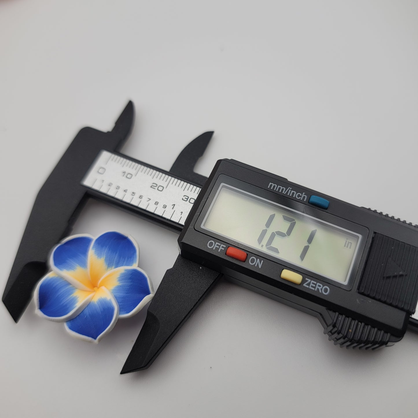 Plumeria soft clay beads,10 mixed colors