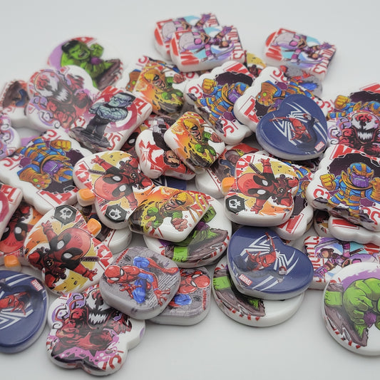 Super hero and villains bead