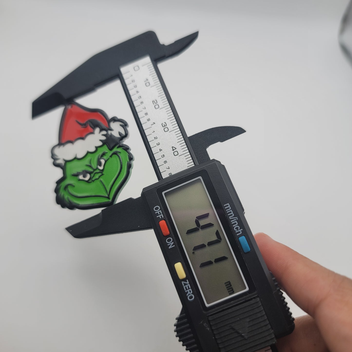 Mean green guy christmas pendant, acrylic