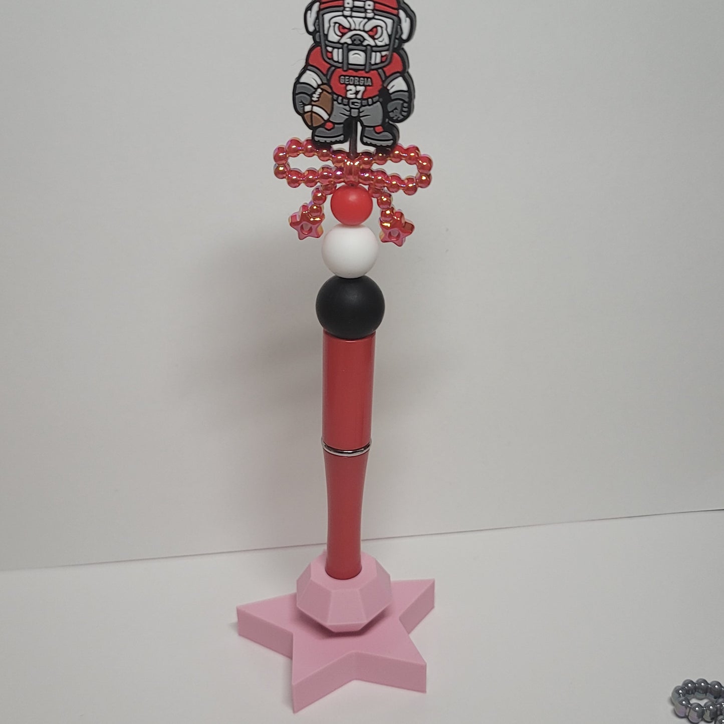 Acrylic bow beads with charm holes, iridescent mix of colors